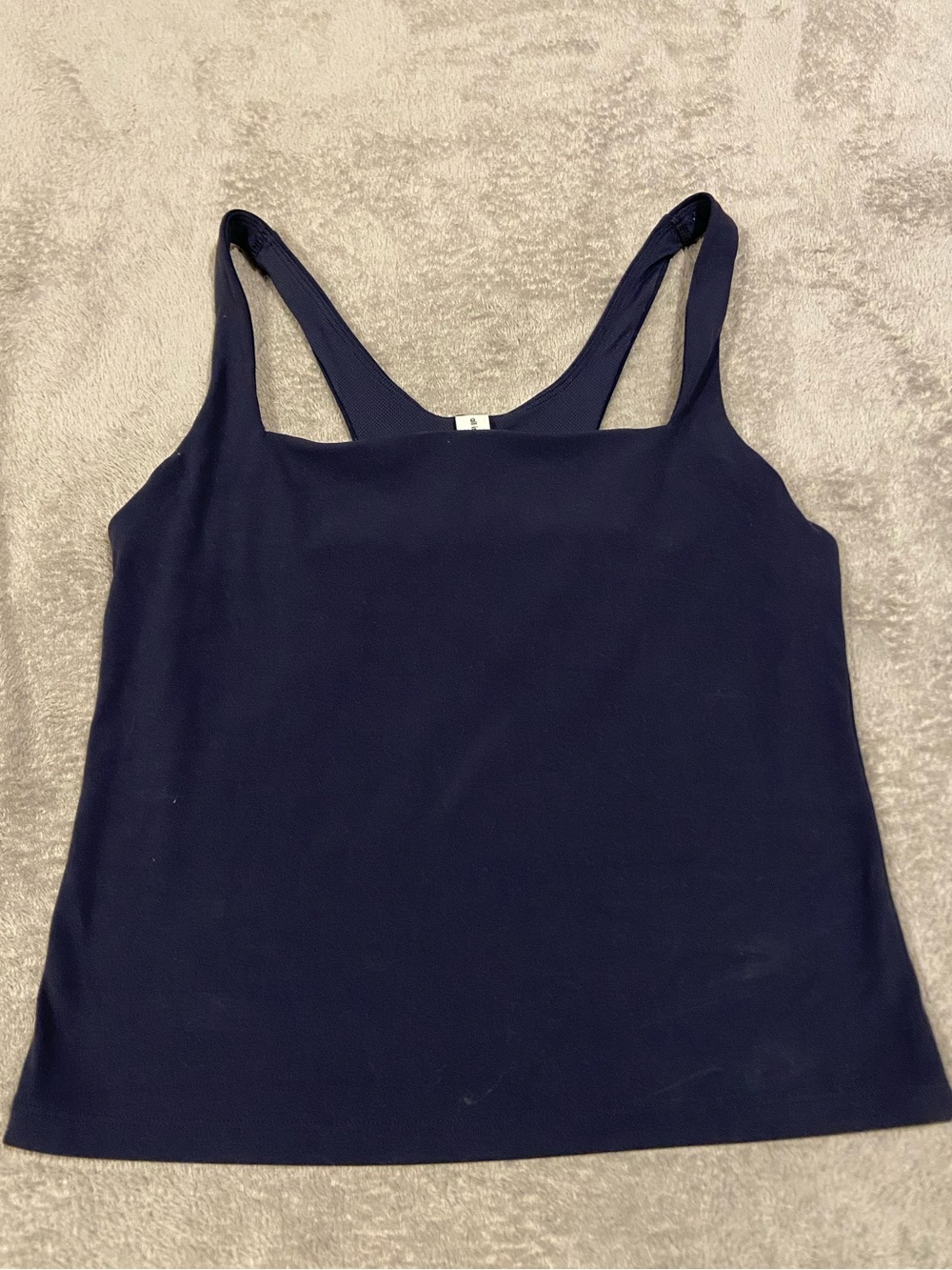 Navy Blue Racerback Tank Top